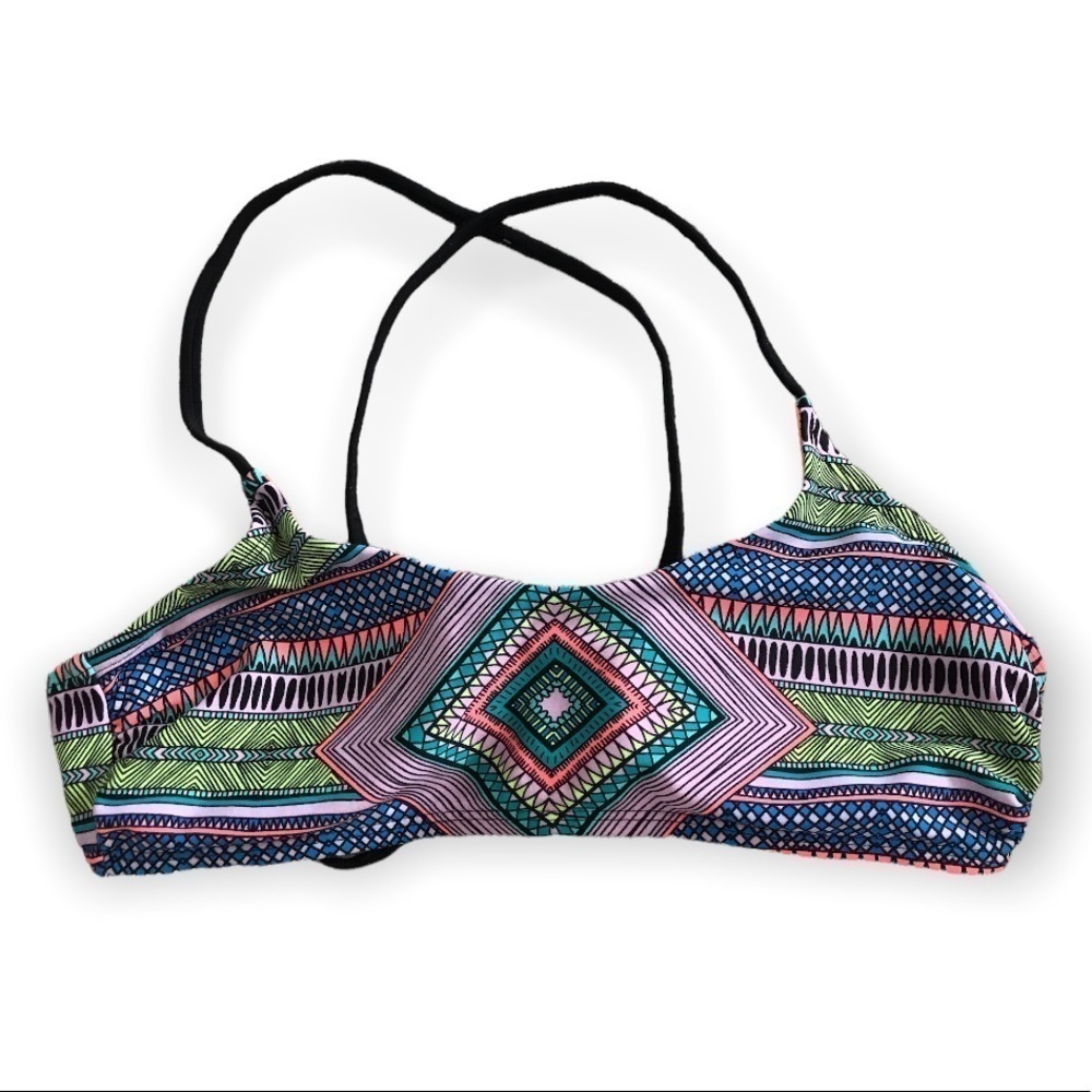 3/$15 Xhilaration neon bathing suit criss cross back strap